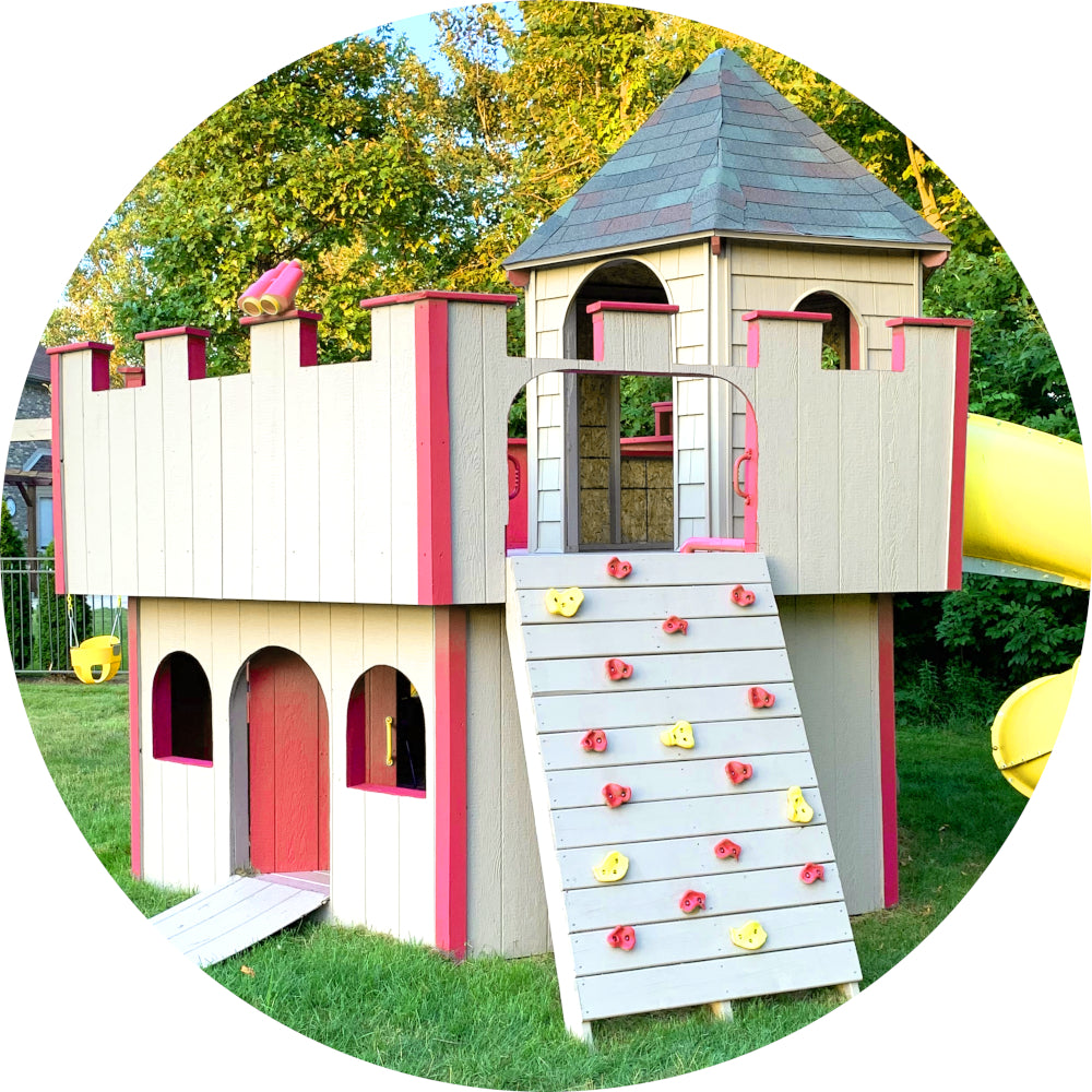 Princess castle swing set hotsell