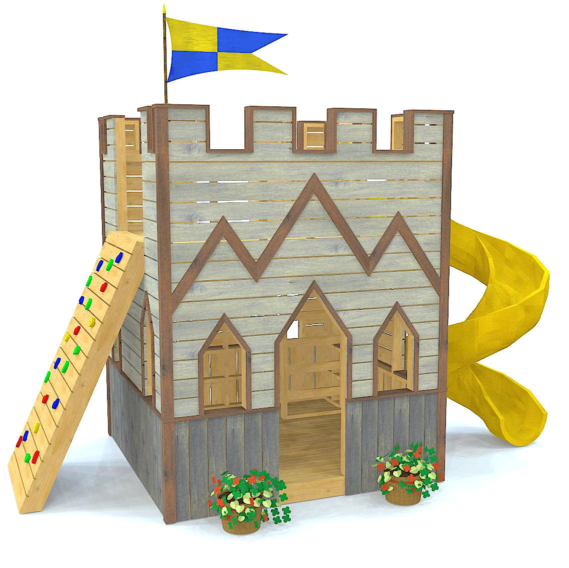 8x8 Castle Playset Plan | Fun Fortress | Outdoor DIY Project for Kids ...