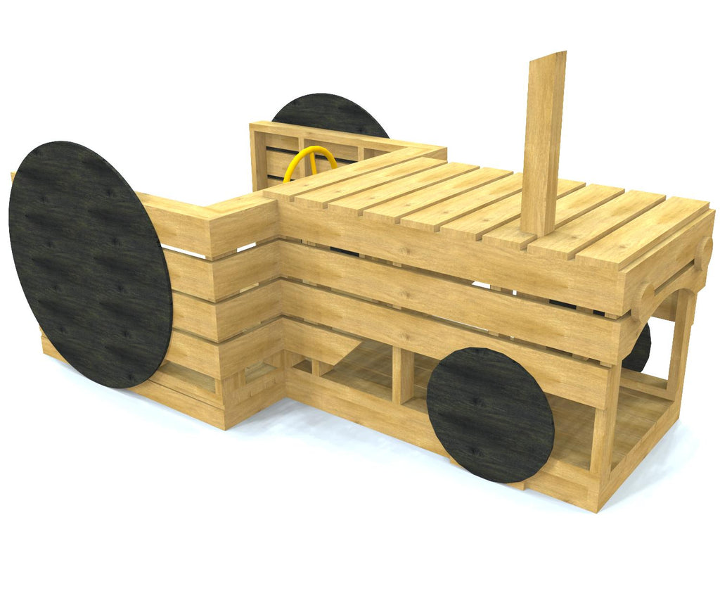 Free outdoor tractor playset plan