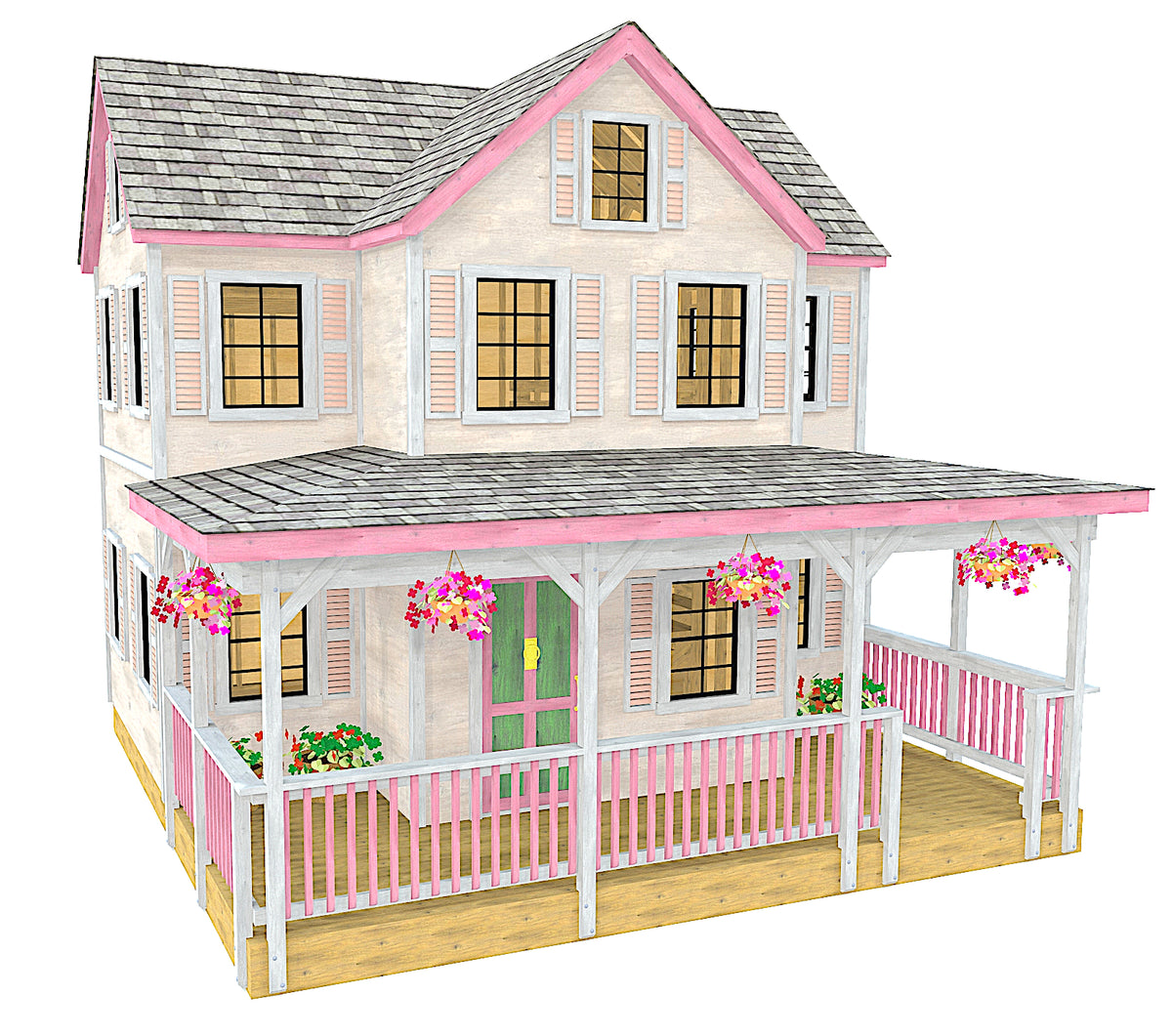 Large Wendy Playhouse Plan 20x20ft Outdoor DIY Project Paul's