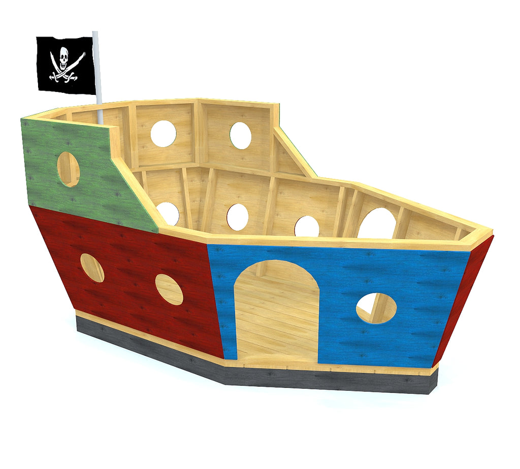 Simple, DIY pirate ship plan