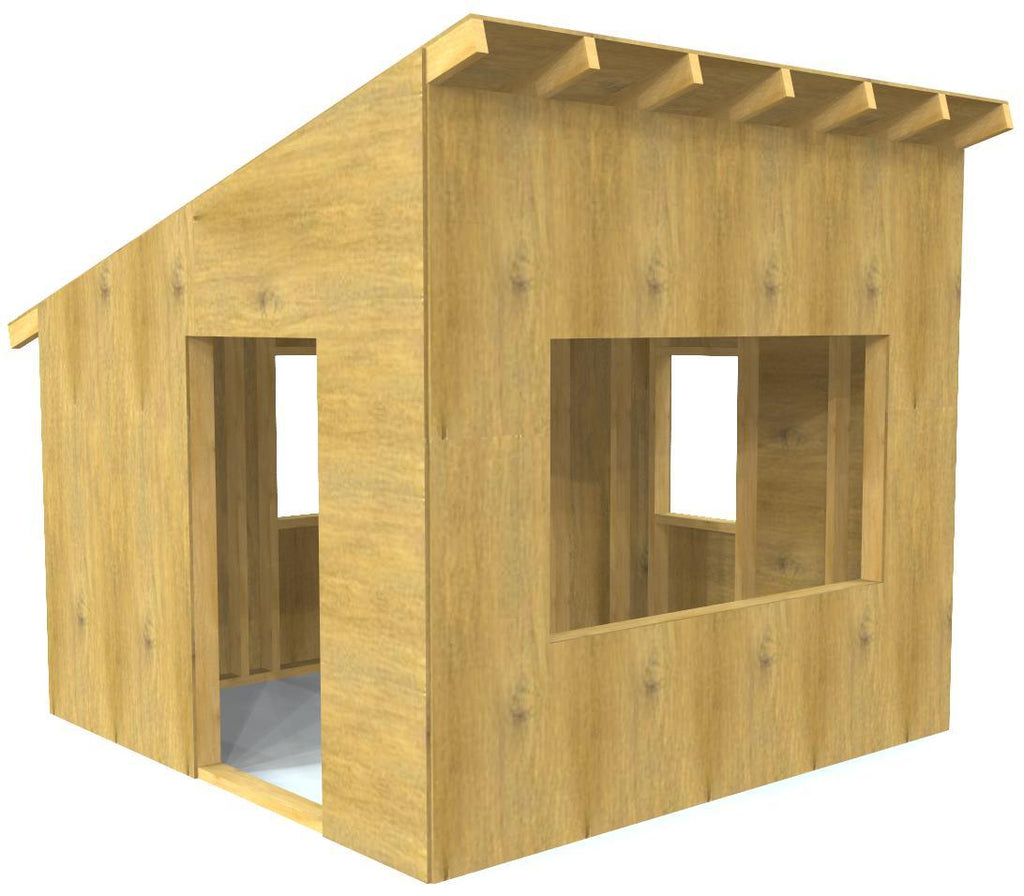 free, wooden playhouse plan for kids
