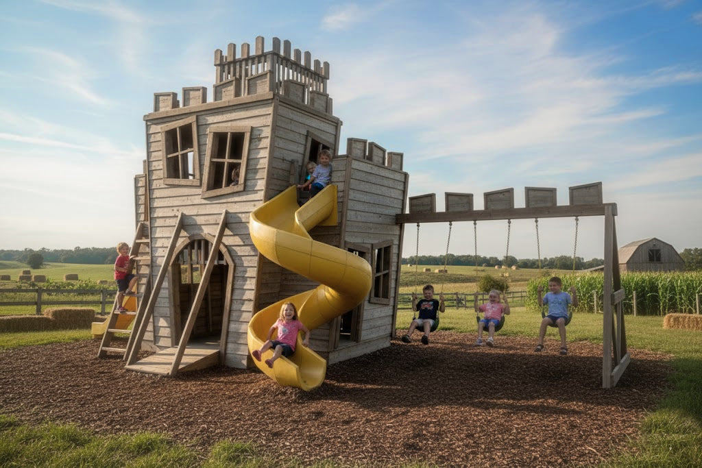 Crazy Castle Playset Plan | 9x12 Wacky Castle Outdoor DIY Project Crazy Castle Playset Plan | 9x12 Wacky Castle Outdoor DIY Project
