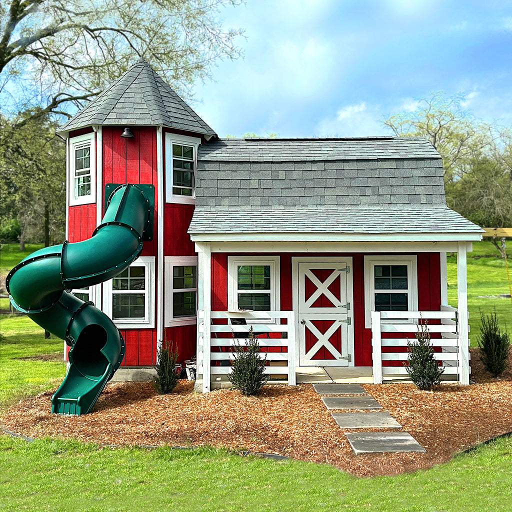 Large Barn Playhouse Plan | 12x19ft Outdoor DIY Project - Paul's Playhouses