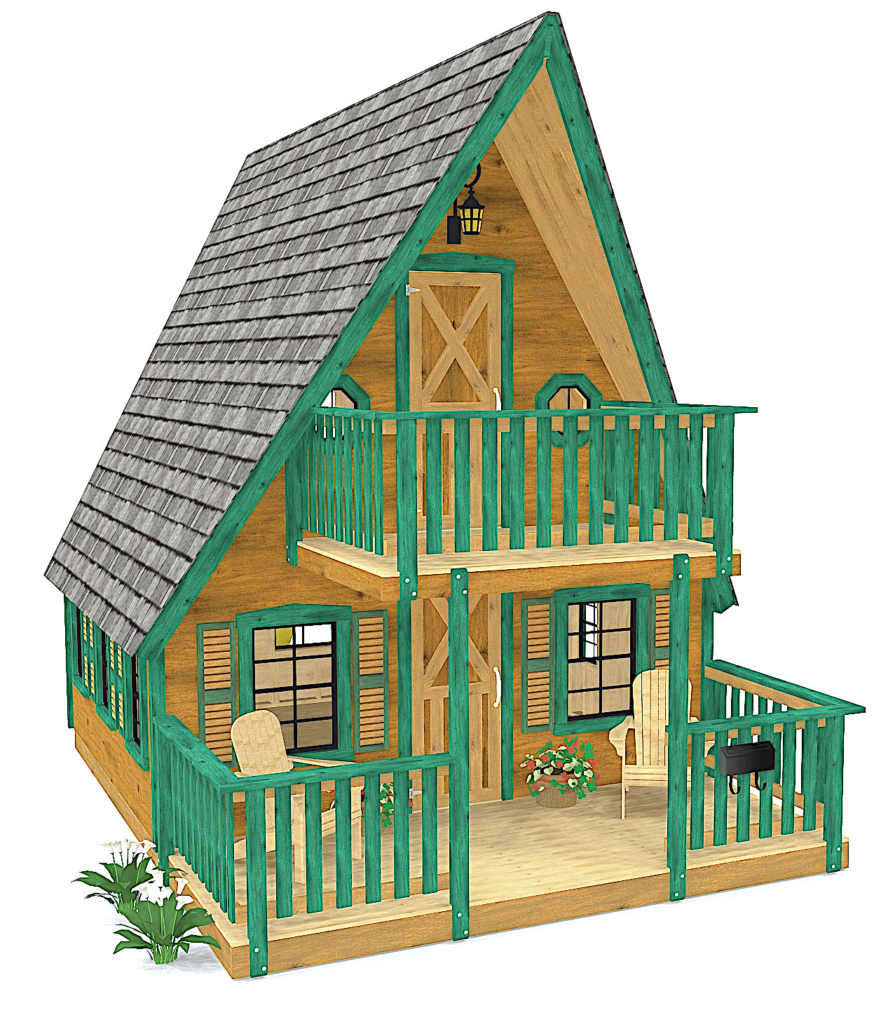 Weekender Playhouse Plan Large A-Frame DIY Project Paul's