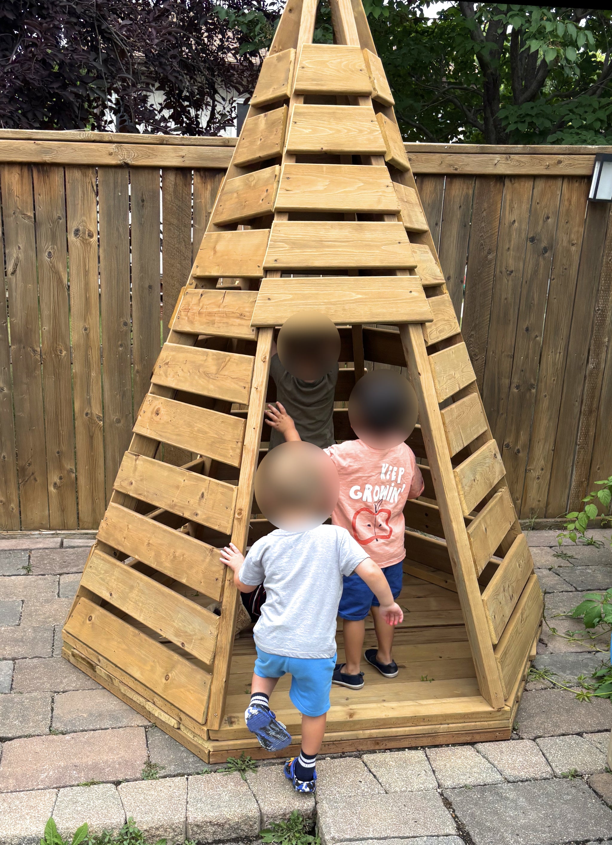 wooden teepee trellis 6x6 Paul's Tee Pee · Free DIY Plan