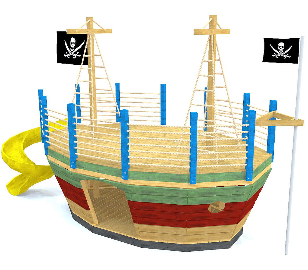 Medium sized pirateship play-set plan with two levels