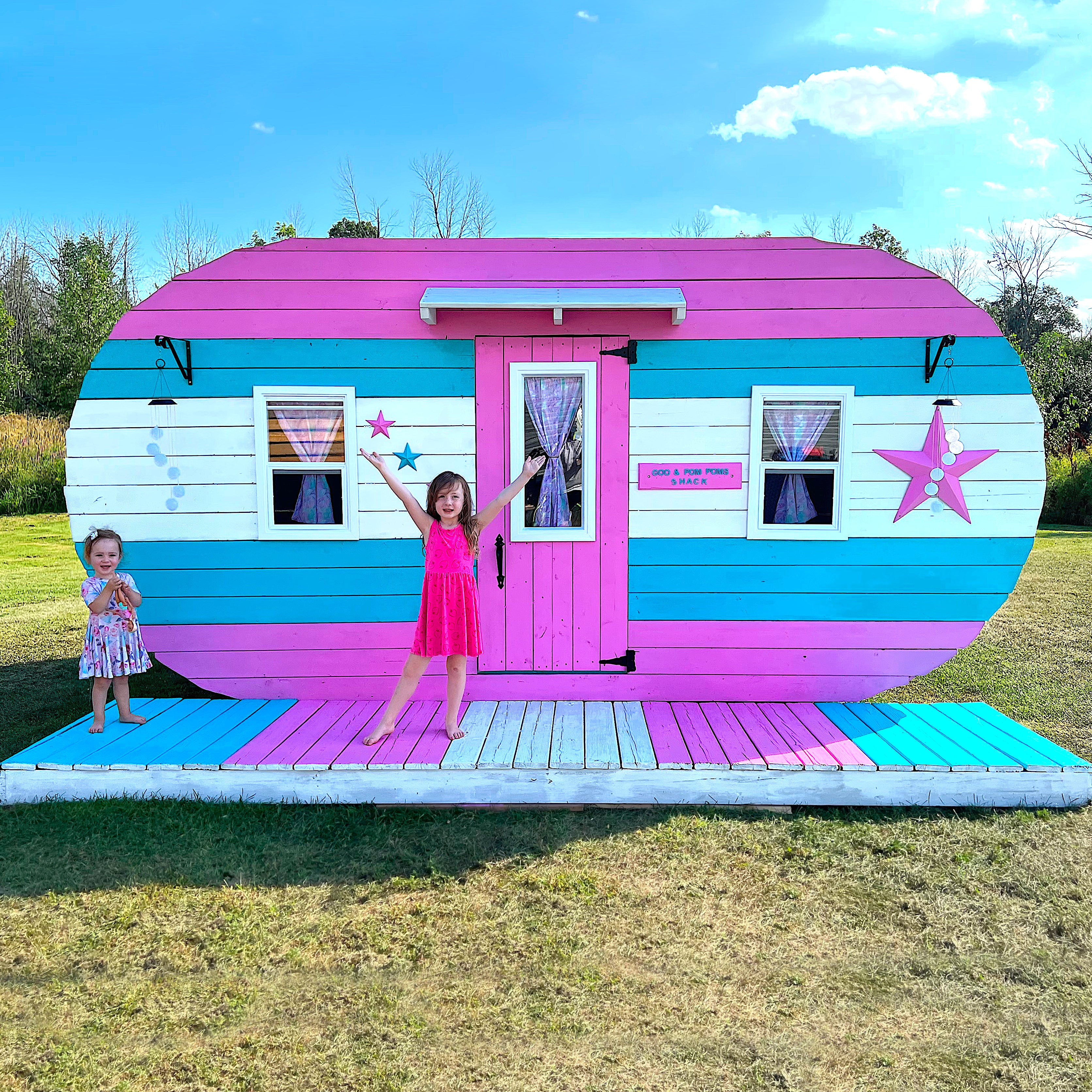 happy campers Happy Camper Playset Plan | Glamper Camper Playhouse for Kids