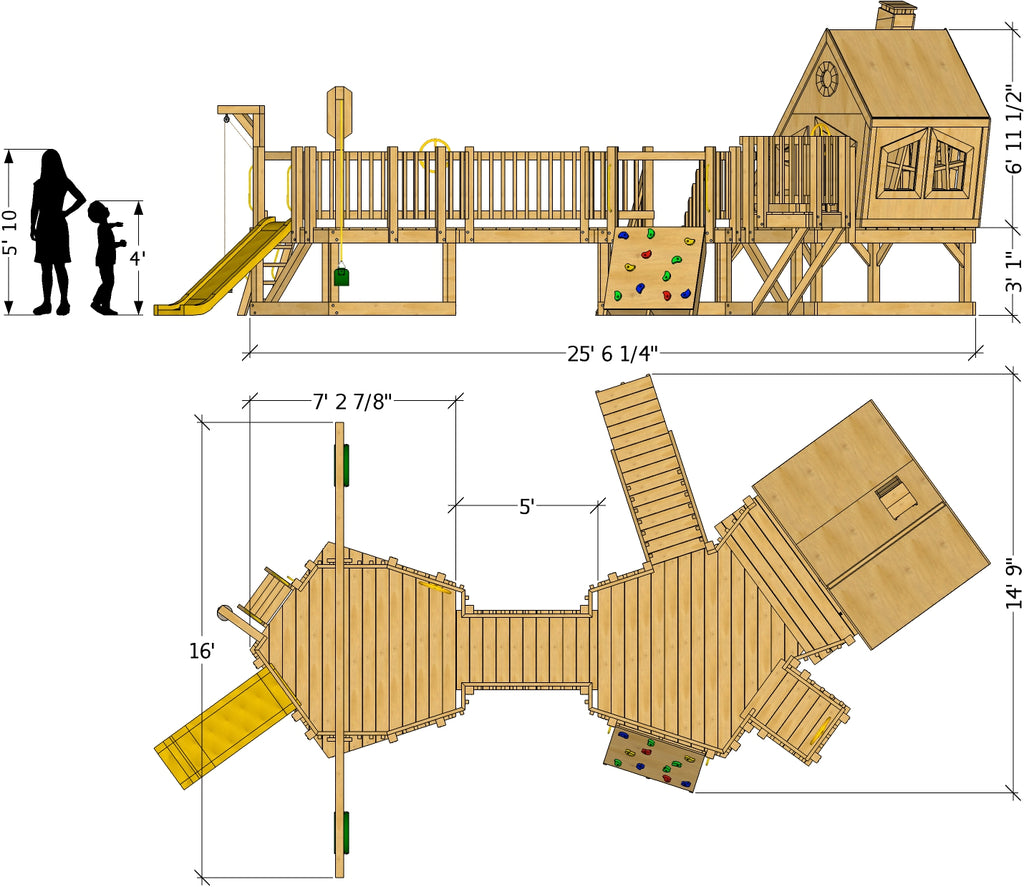 Toddler playground plan dimensions
