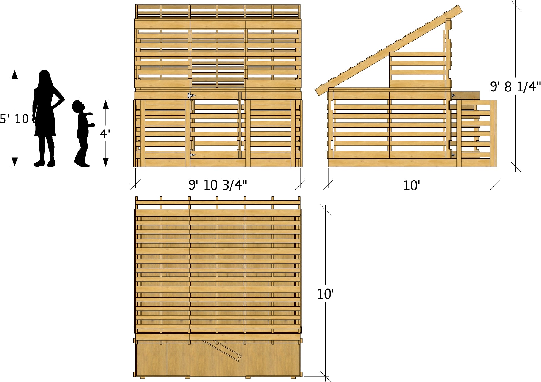 Build Your Own Wendy House Plans 10x10 Paul's Pallet Playhouse