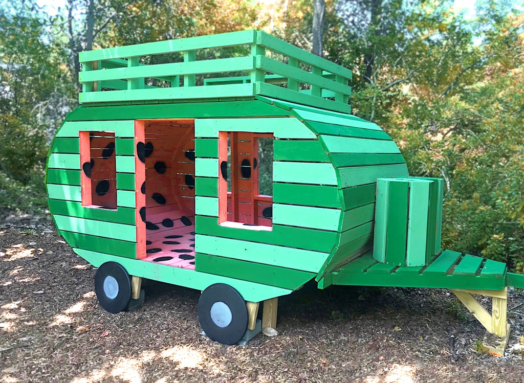 A watermelon themed camper playset