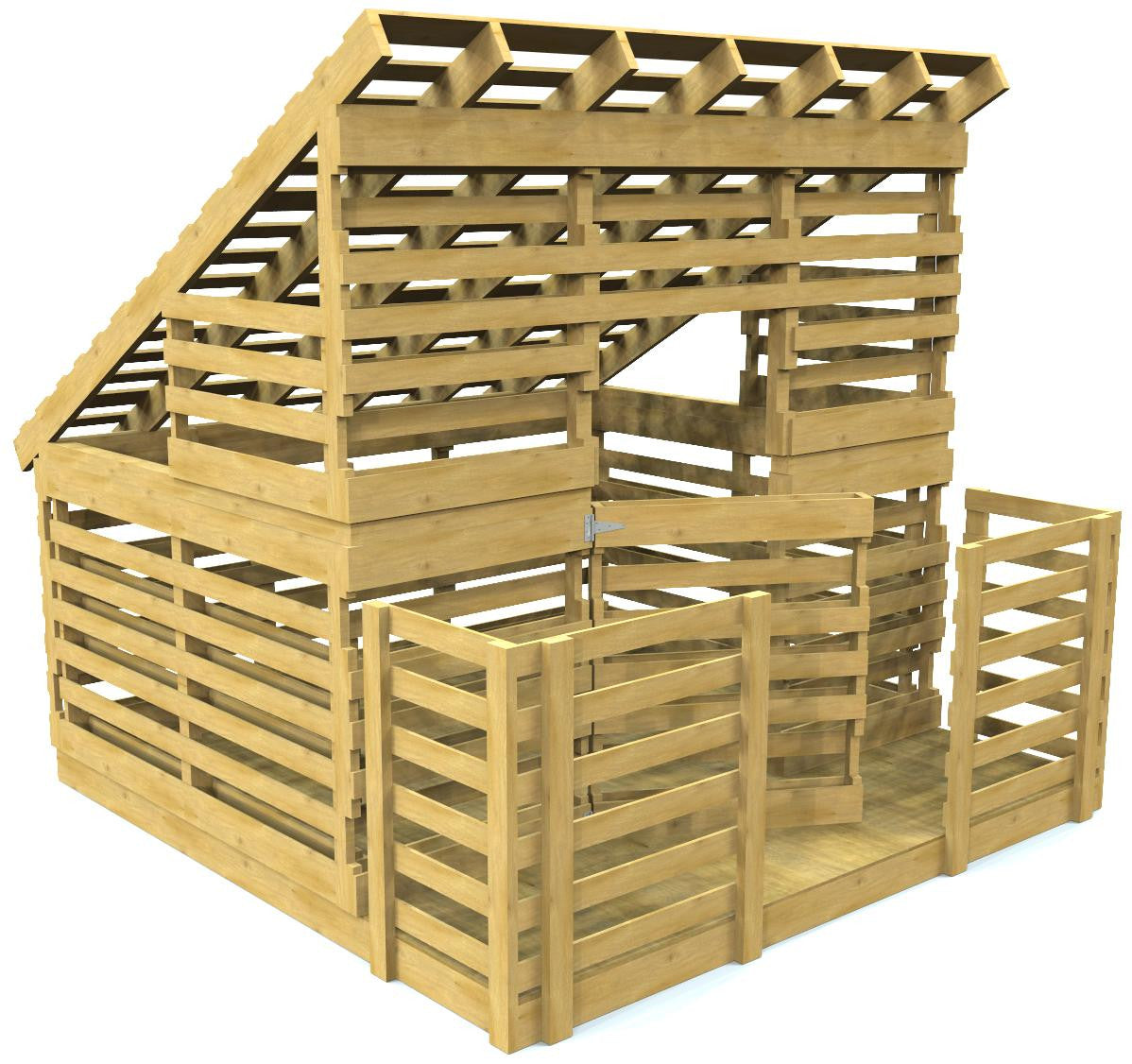 10x10 Paul s Pallet Playhouse Free DIY Plan Paul s Playhouses