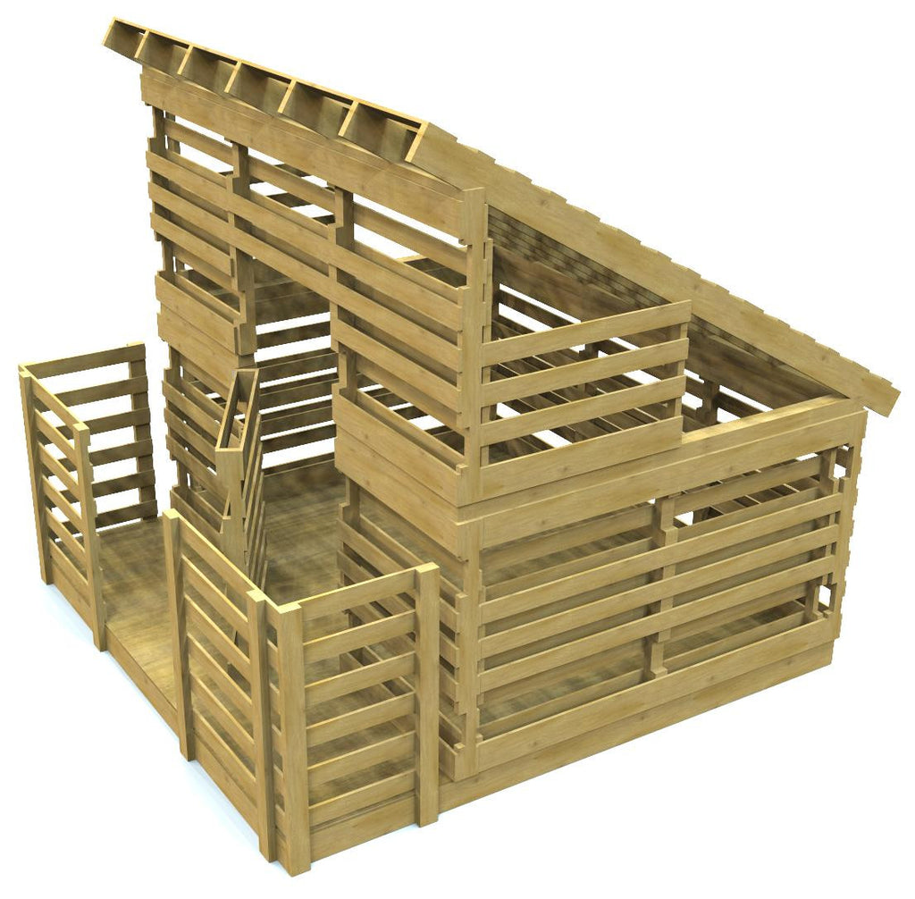 pallet clubhouse with front porch
