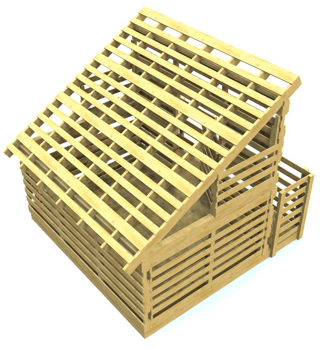 10x10 Paul's Pallet Playhouse · Free DIY Plan Paul's Playhouses