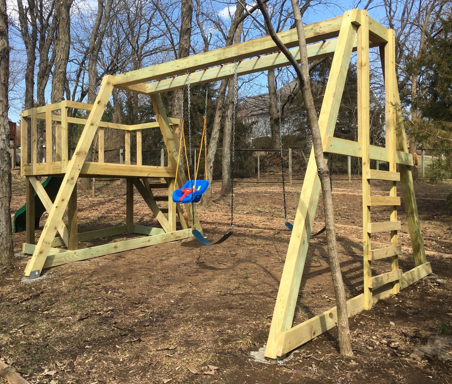 Playground Diy Backyard Fort Ideas Pathfinder Swing Set Fort Kit - Main Image